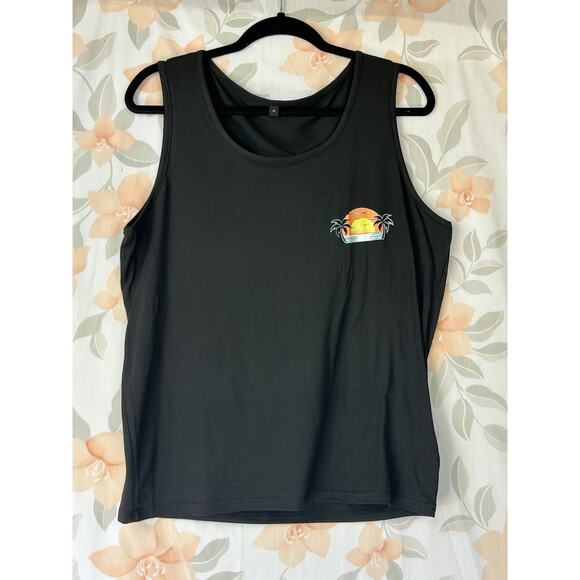 Unbranded Tshirt Medium Black Its Rum Oclock Graphic Somewhere Sleeveless - Picture 2 of 7